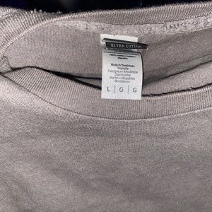 Selling together two L GILDAN ultra cotton gray T-Shirts